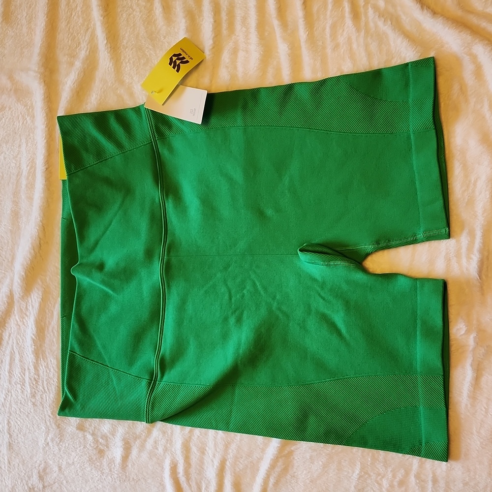 NWT Green biker shorts